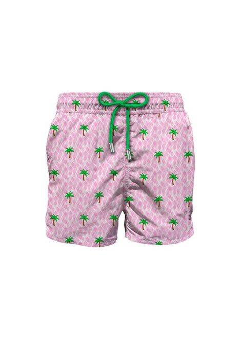 Costume uomo Comfort Light MC2 Saint Barth 01746H Rosa palme elastico cotone retina MC2 SAINT BARTH | Costume | CONFORTLIGHT01746H21